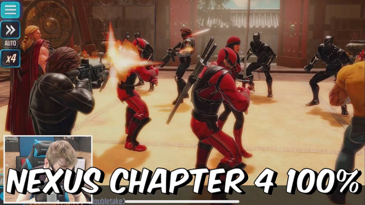 Nexus Campaign Chapter 4 100% Playthrough - Marvel Strike Force
