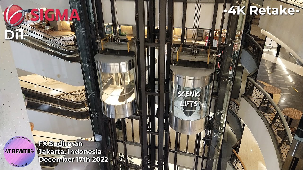 [4K] FAST SIGMA Di1 Scenic Lifts - FX Sudirman, Jakarta
