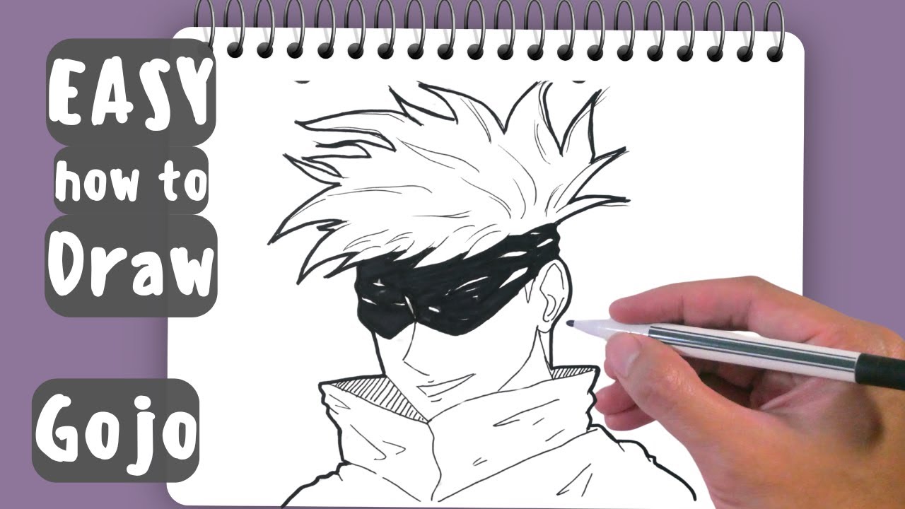 Draw It - EASY DRAWING #gojosatoru | How To Draw Easy SATORU GOJO