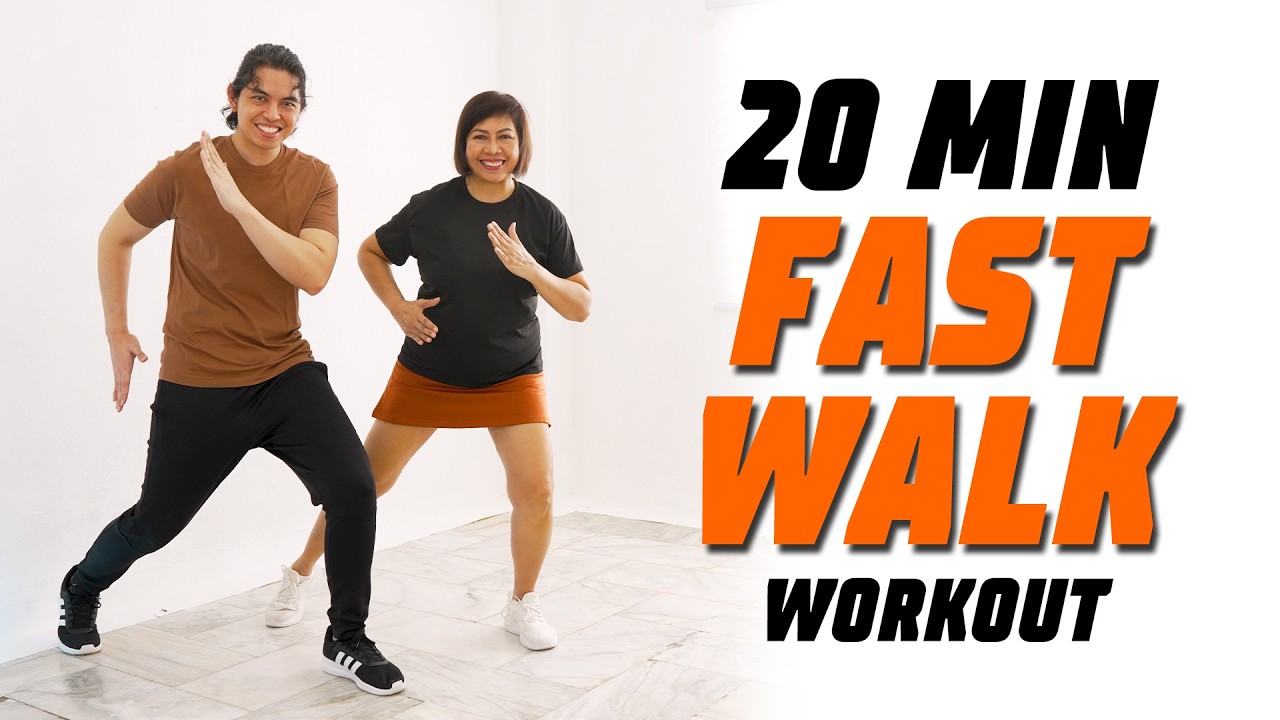 20 MIN FAST WALK with MOM • 2700 Steps FAT BURNING • Keoni Tamayo • Workout #271