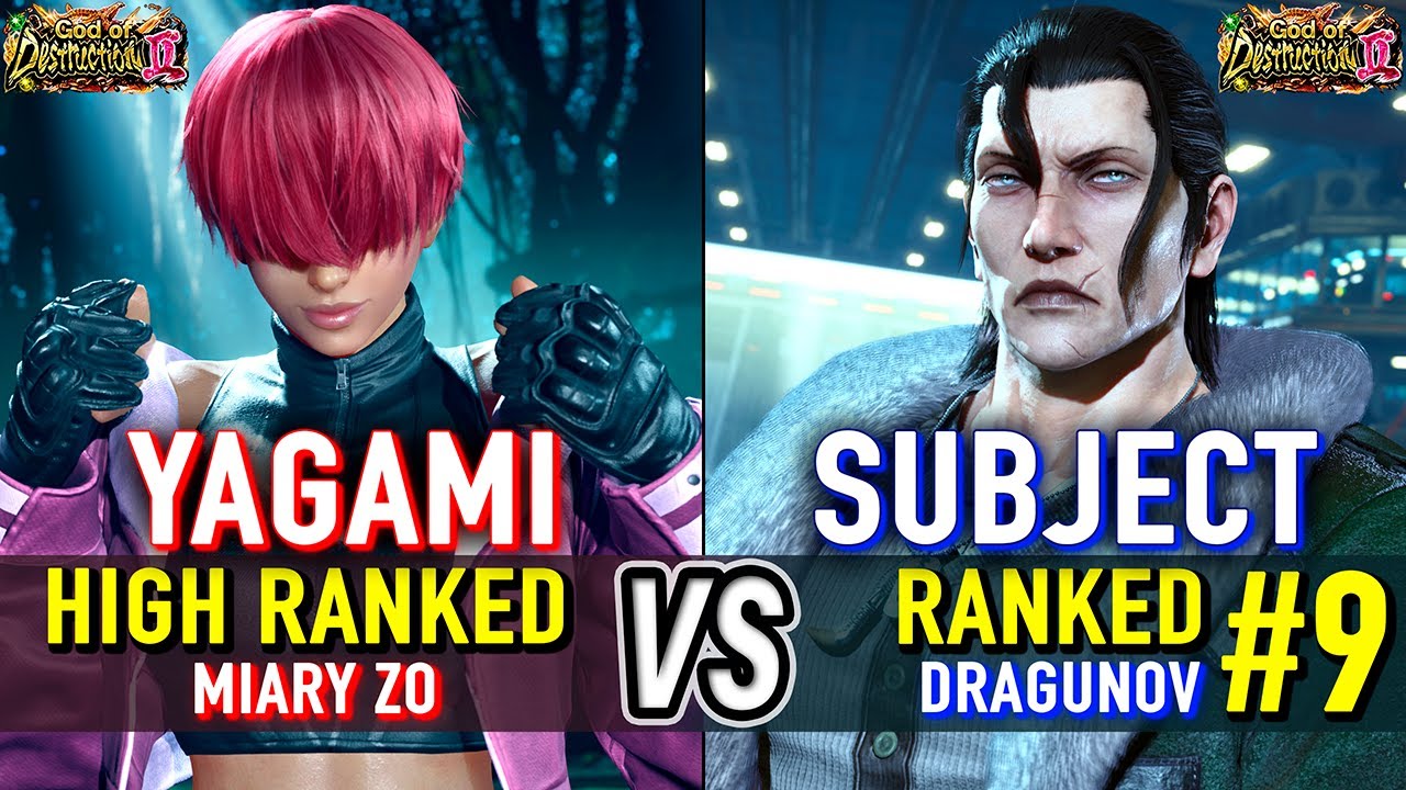 T8 🔥 YAGAMI (Miary Zo) vs SUBJECT (#9 Ranked Dragunov) 🔥 Tekken 8 High Level Gameplay