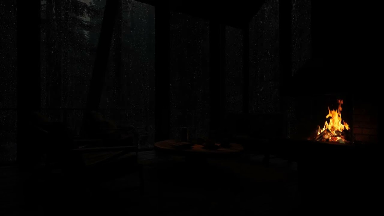 Drift Off Fast with Calming Rain & Fireplace Sounds –The Ultimate Remedy for Insomnia and Deep Sleep