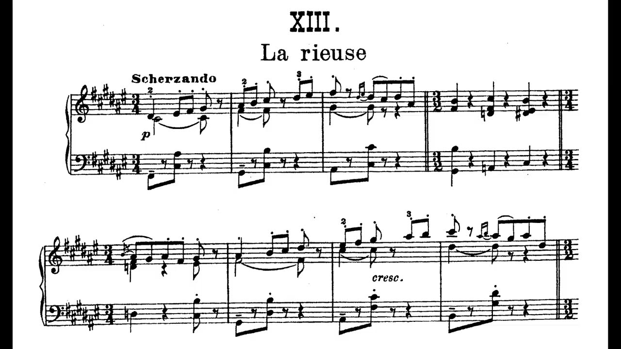 Vincent d'Indy, La rieuse (13 pièces brèves op. 68 n° 13)