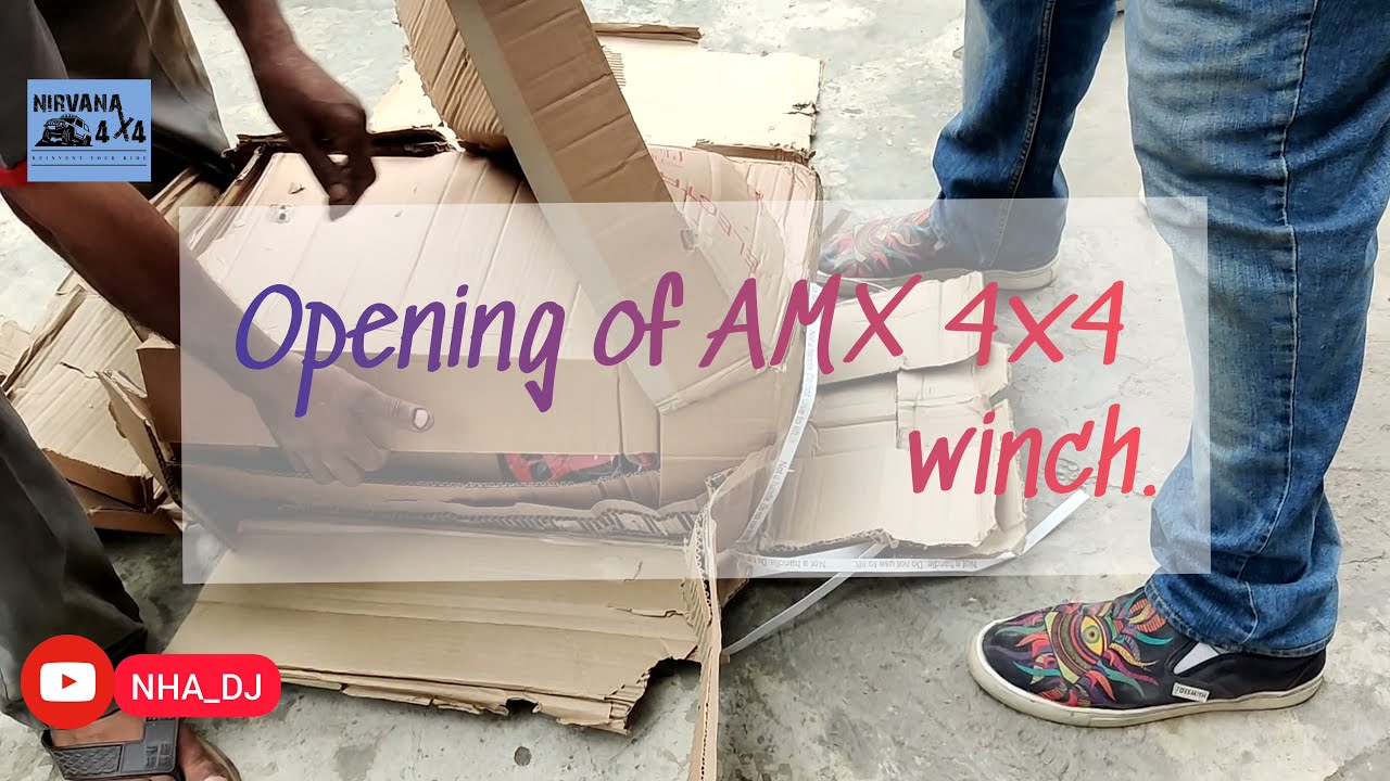 Topline AMX 15000lbs waterproof winch Installed in Mahindra Thar||Nirvana4x4||NHA_DJ