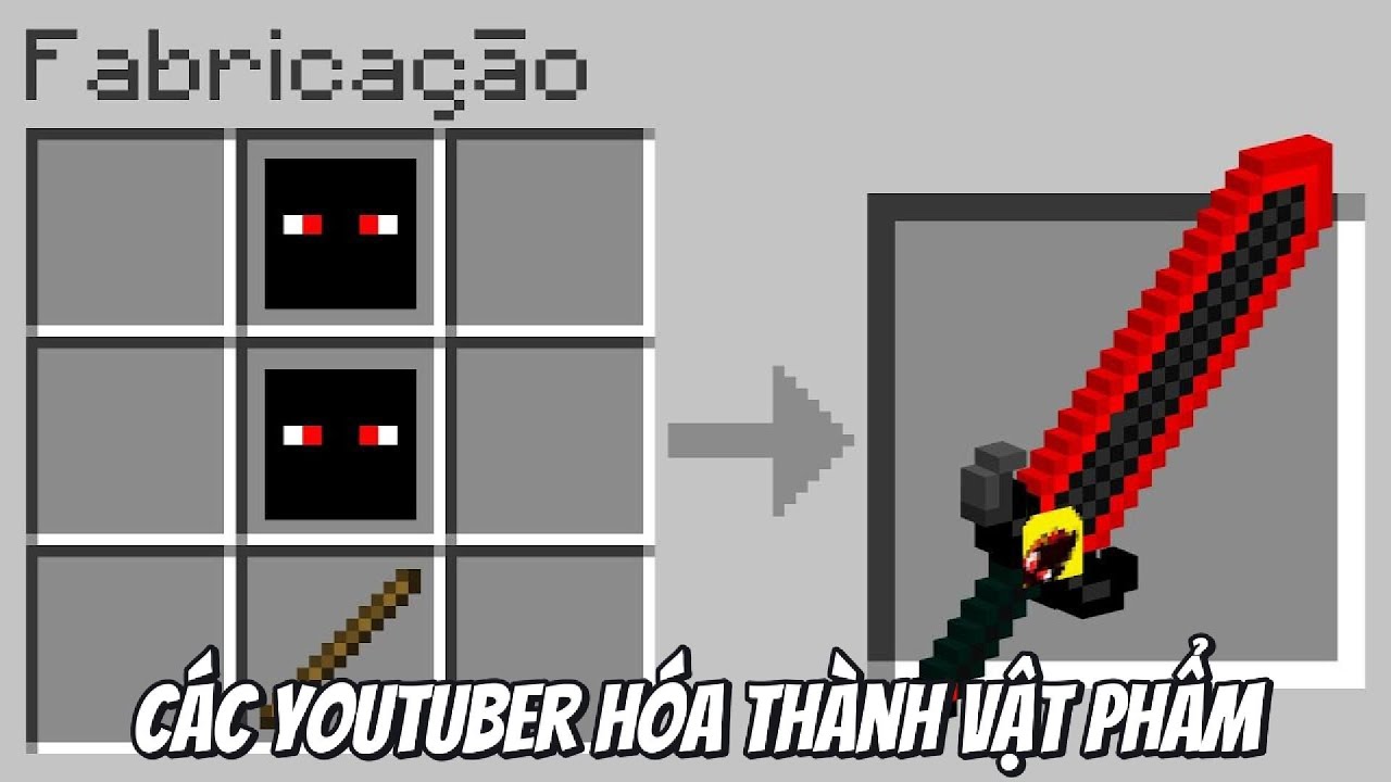 Khi Các Youtuber Hóa Thành Vật Phẩm Trong Minecraft!