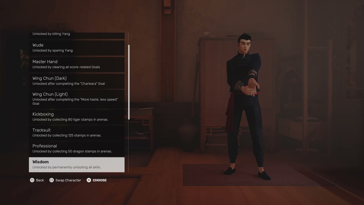 Sifu all outfits: 2nd anniversary update