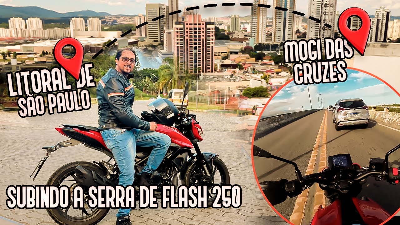 SUBINDO A SERRA DE FLASH 250 EFI DA SHINERAY - MAIS MOTO PODCAST