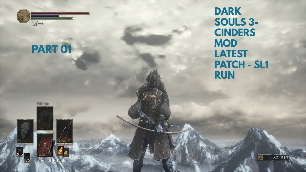 DARK SOULS III - Cinders mod latest patch sl1 run ? PART 01