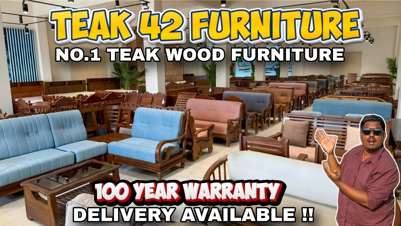 தரமான 100% தேக்கு மர Furnitures 100 Years WARRANTY 🔥 Teak 42 Furniture Chennai💥