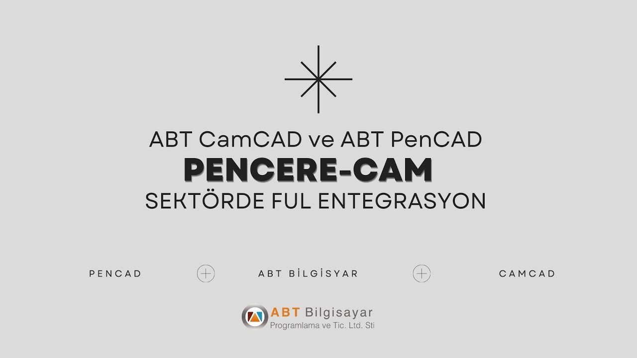 PenCAD ve CamCAD Pencere ve Cam Sektörlerinde Ful Entegrasyon