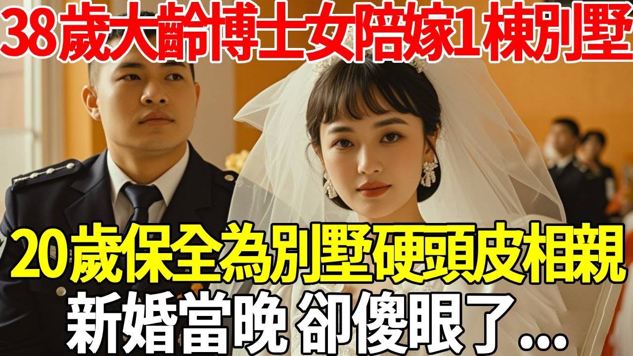 38歲大齡博士女陪嫁一棟別墅，20歲保全為了別墅 硬著頭皮相親，新婚當晚 卻傻眼了...#蝴蝶飛飛 #民間故事 #奇聞趣事 #古代小說#懸疑#老年情感