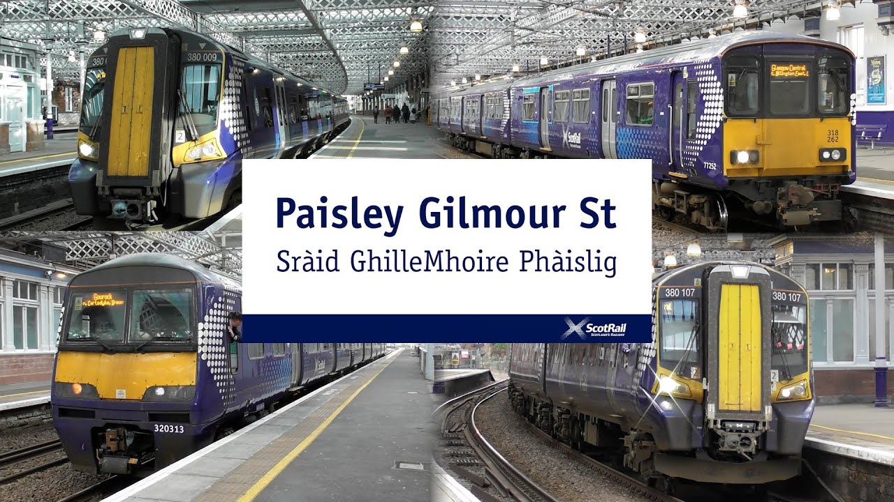 Trains at Paisley Gilmour Street, Ayrshire Coast Line & Inverclyde Line (24/02/2024)