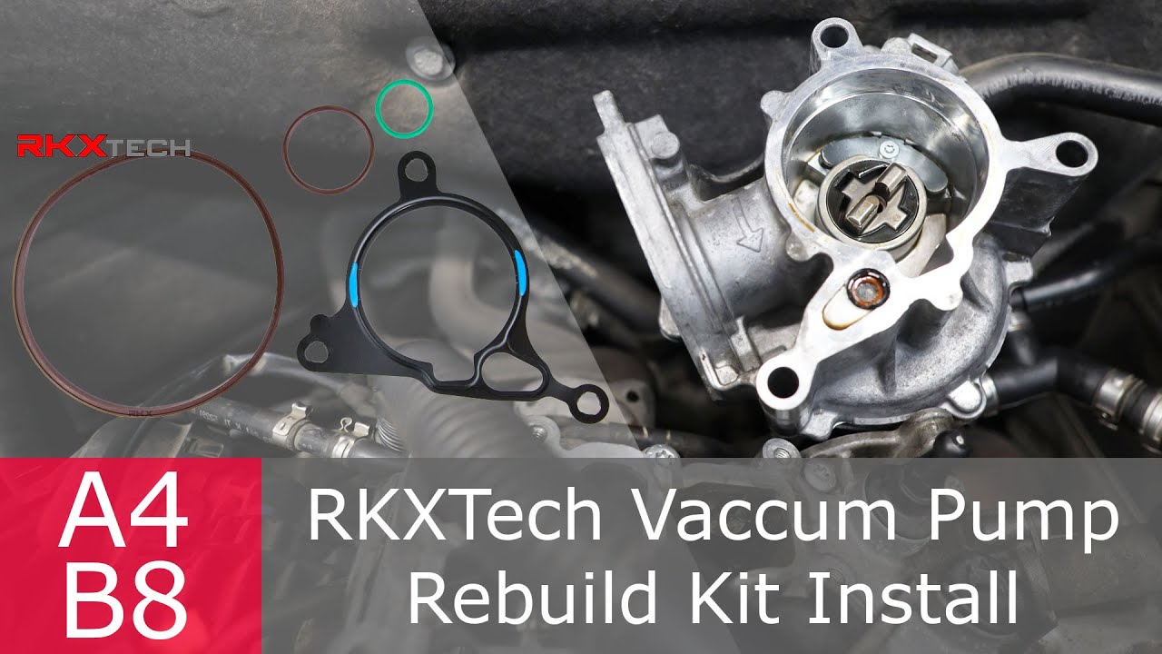 How to rebuild a vacuum pump with the RKXTech kit on an Audi A4 B8 2.0