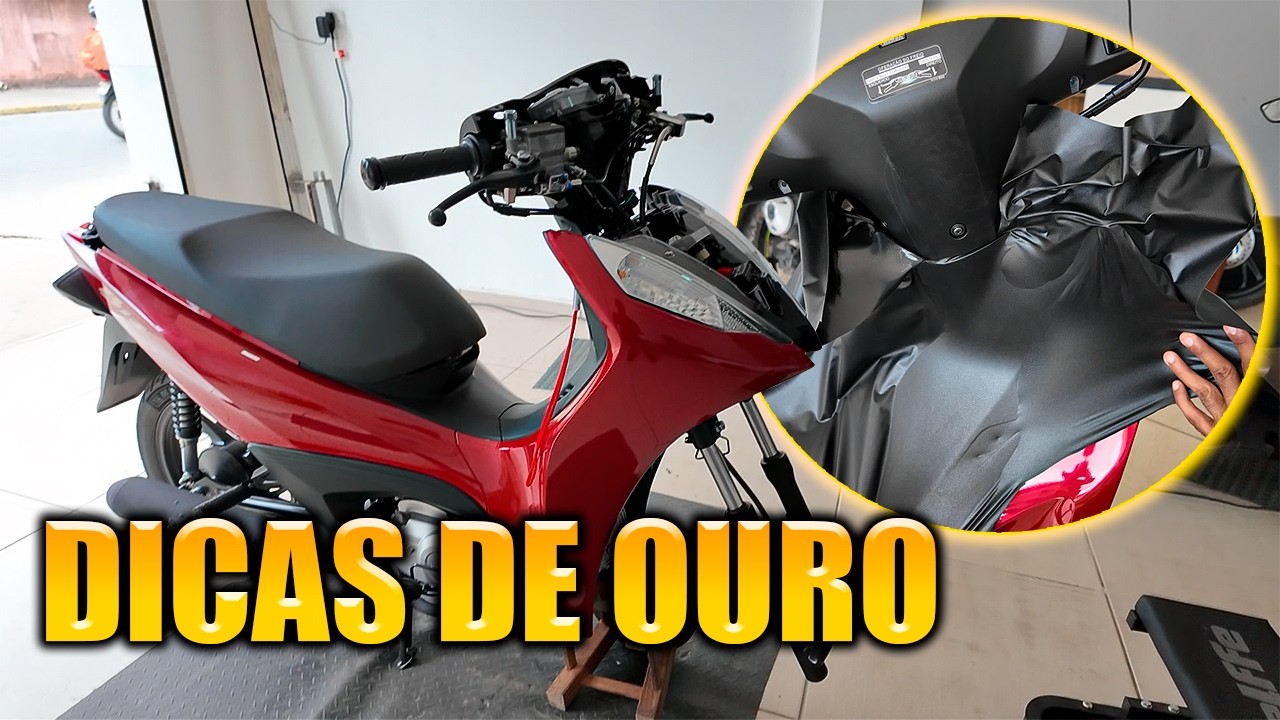 COMO ENVELOPAR PEÇAS FOSCAS DA BIZ SEM PERDER ADERENCIA DO ADESIVO
