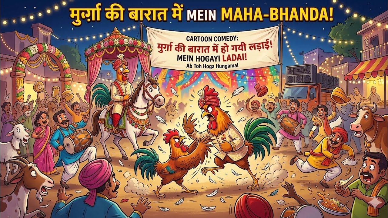 मुर्गा की बारात में मुर्गा से हो VS🐓😛गई लड़ाई मुर्गा का  शादी टूट गई #dalimsharma #comedy #funny 