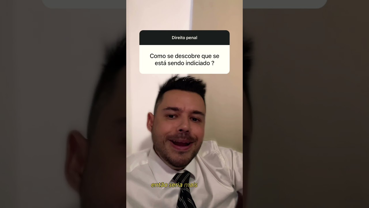 ⚖️ Advogado Criminal | Como se descobre que se est&aacute; sendo indiciado/investigado?