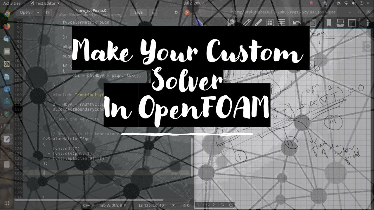 Custom OpenFOAM Solver [1/2] : Adding Temperature to icoFoam #FromBasics
