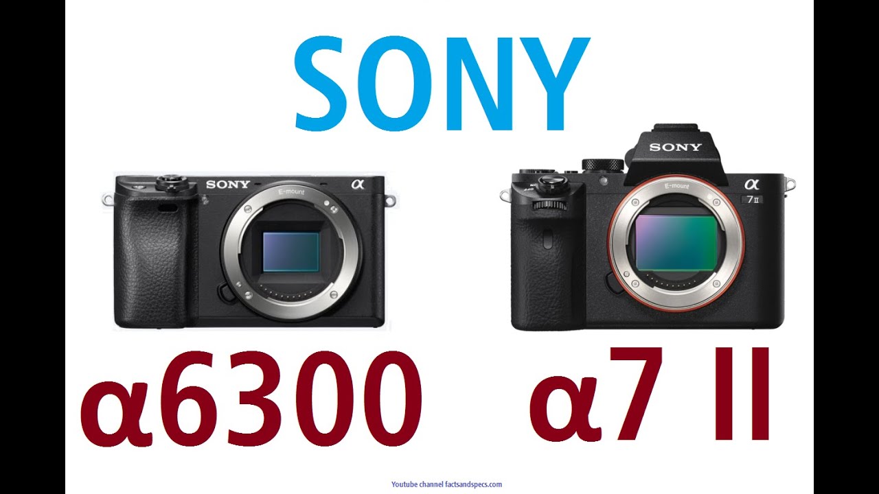 Sony α6300 vs Sony α7 II