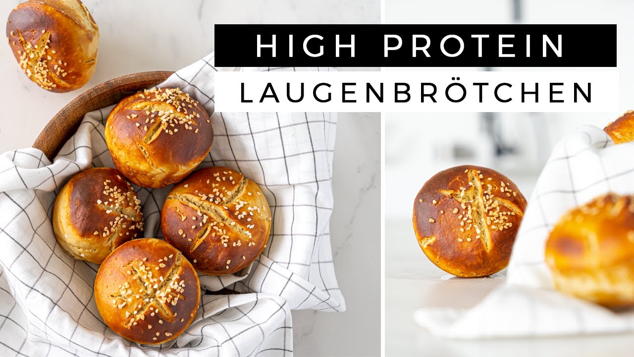 HIGH PROTEIN Laugenbrötchen | Gelingsicher & bekömmlich