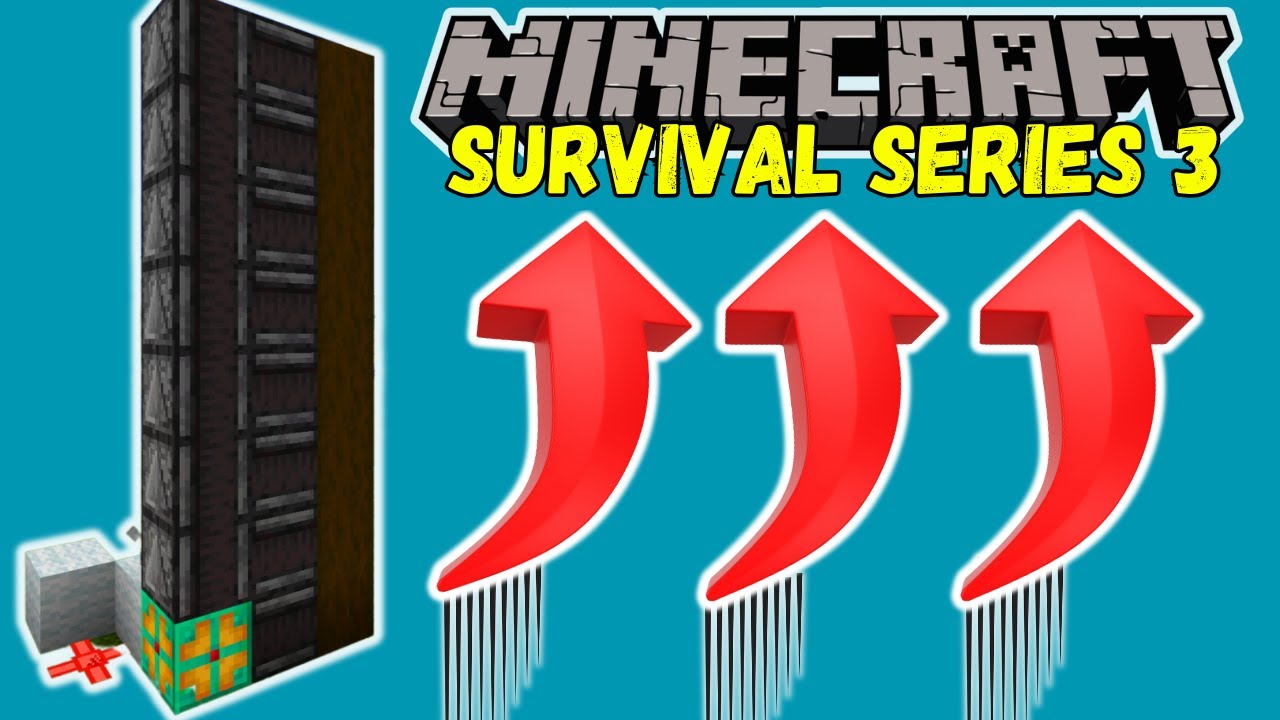 Fast and EASY Item Elevator! Minecraft Bedrock 1.21 Survival Series S3 EP 29