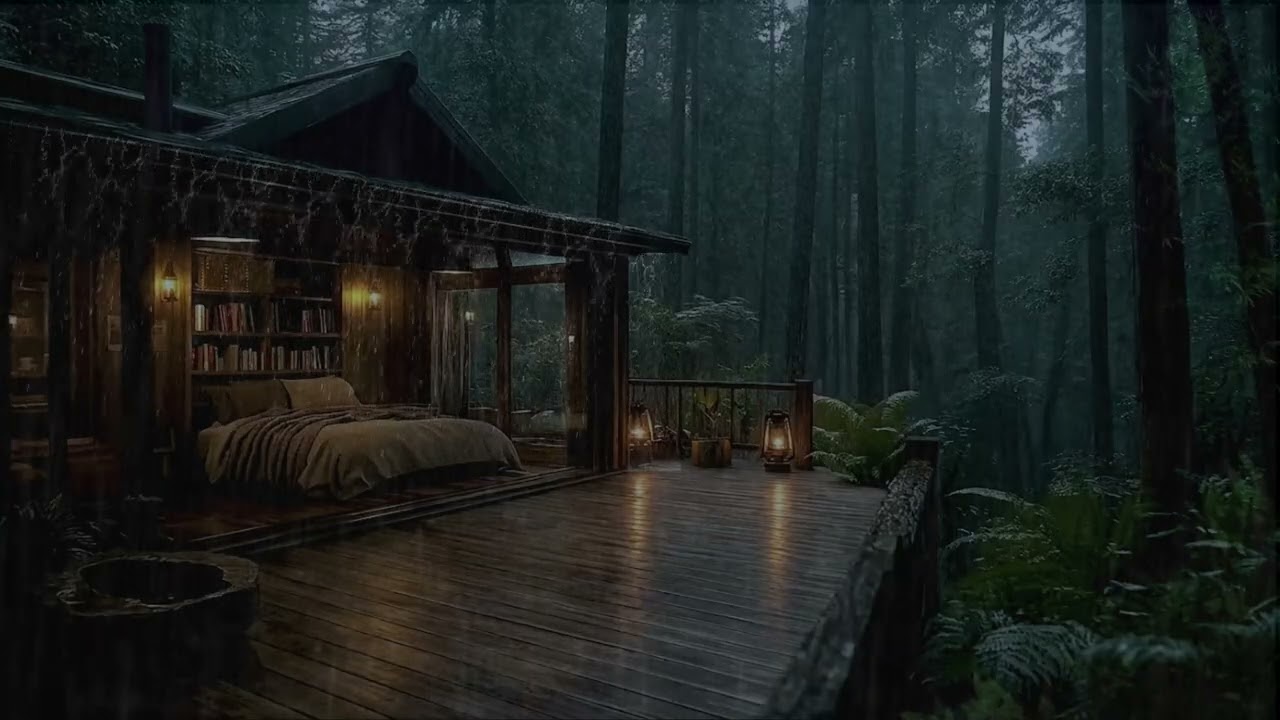 Gentle Night Rain 🌧 Cozy Ambience for Deep Sleep, Relaxation, Stress Relief and Peaceful Mind