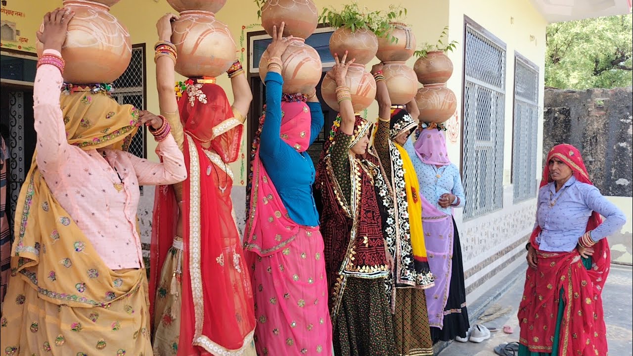 चाक पुजन | shadi me chak pujan meena ladies dance video #dance #meenasong @apbyadwal