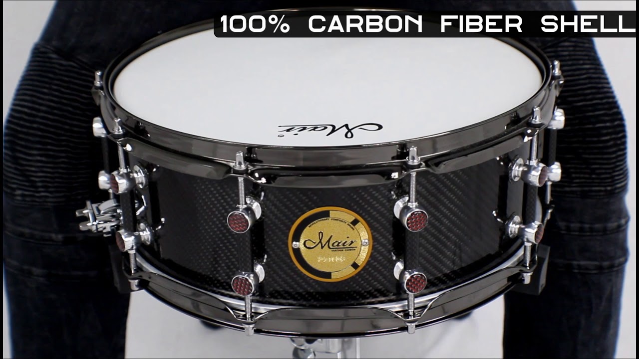 Mair Drums ™ Vantage Series Snare Drum | 14x5.5" S-Type  Carbon Fiber Snare