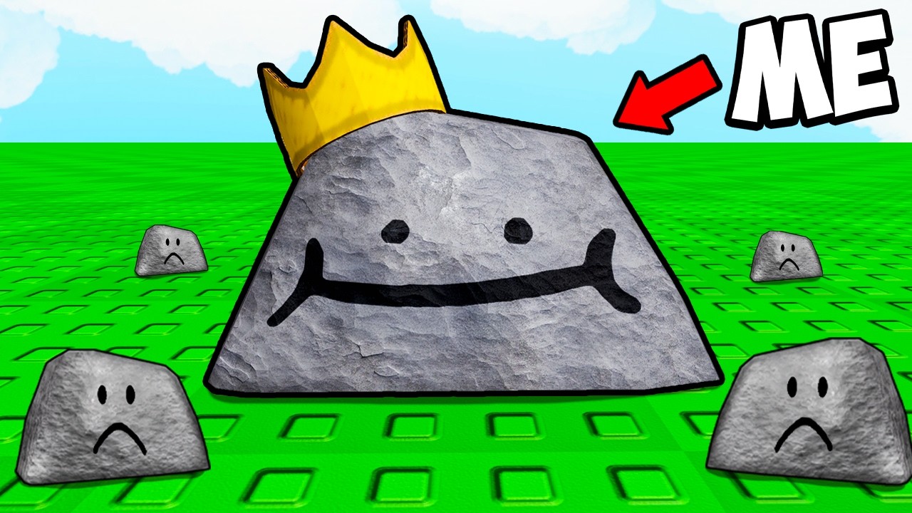 i became the BIGGEST rock in roblox