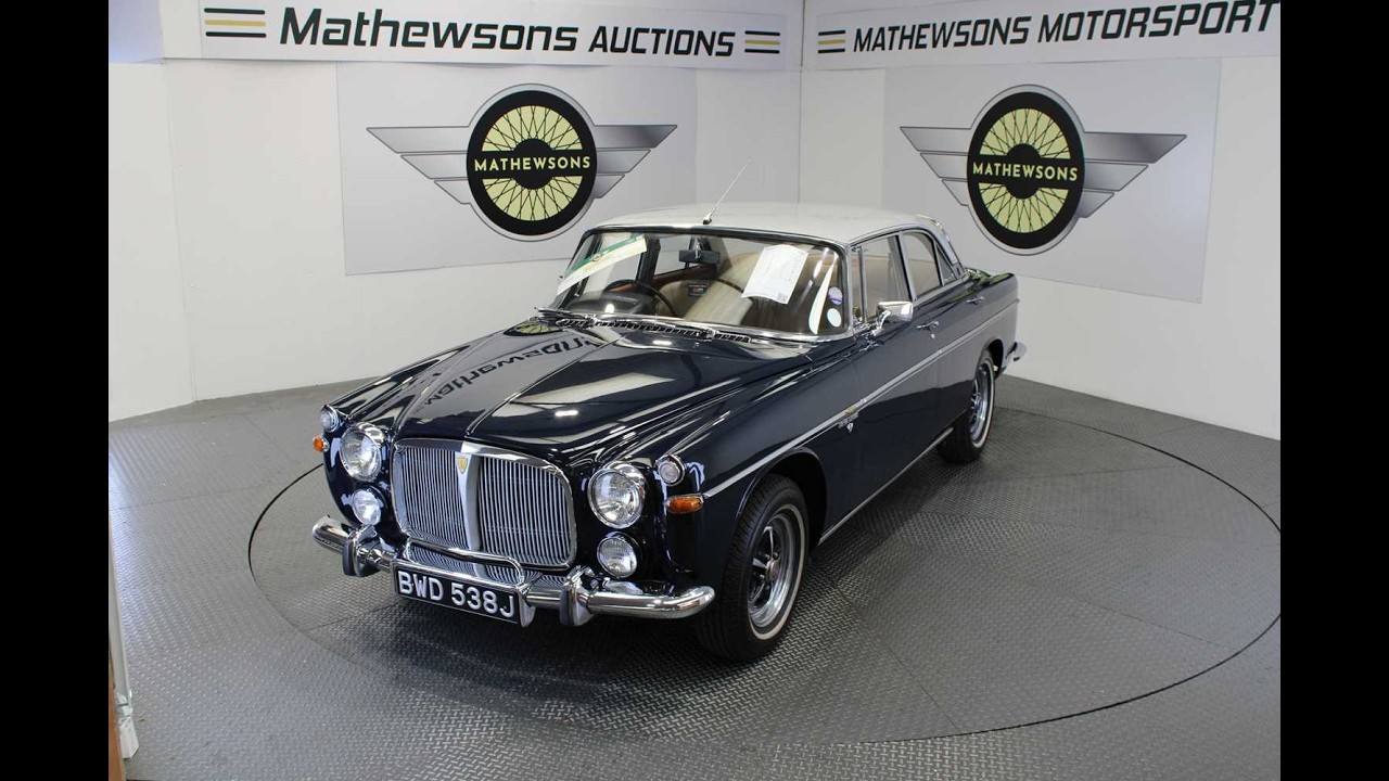 ROVER 3.5 LITRE AUTO 1970 ГОДА | Mathewsons Classic Cars | Аукцион: 29, 30 и 31 июля 2026 г.