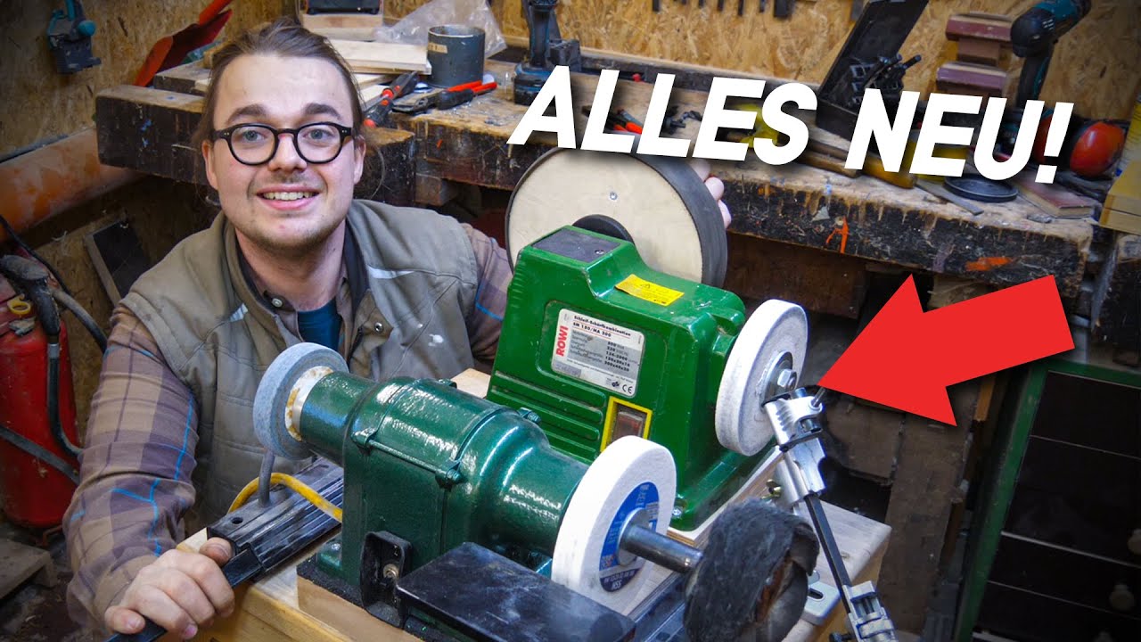 Meine NEUE Schärfvorrichtung Für Drechseleisen! || Anleitung Zur Schärfstation
