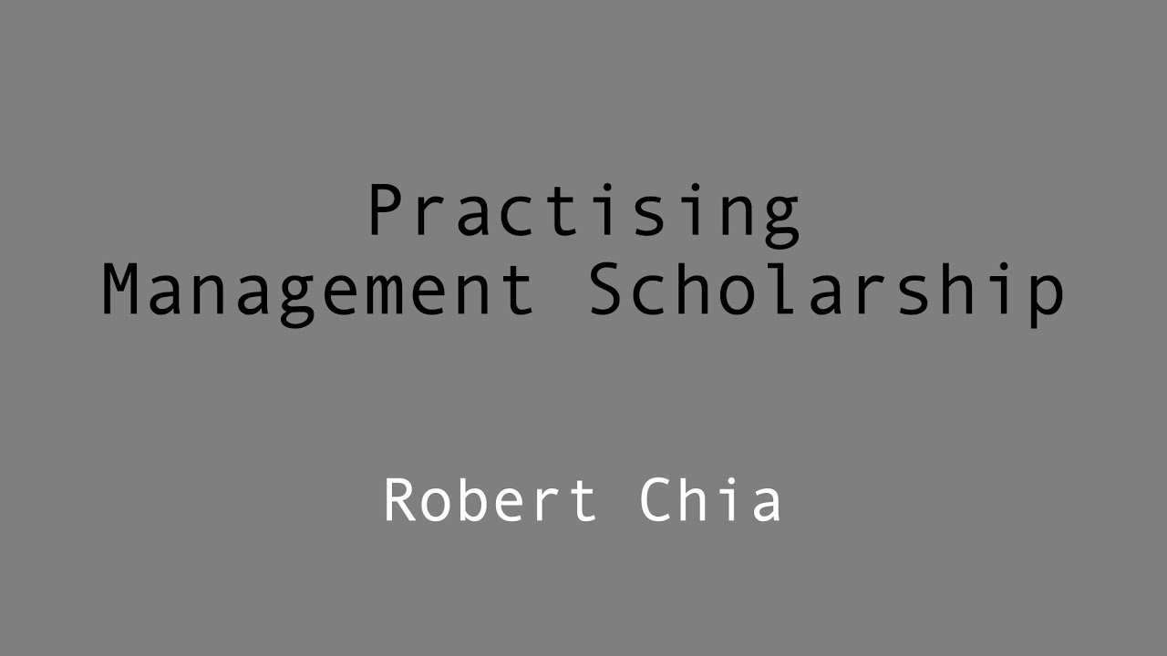 Practising Management Scholarship