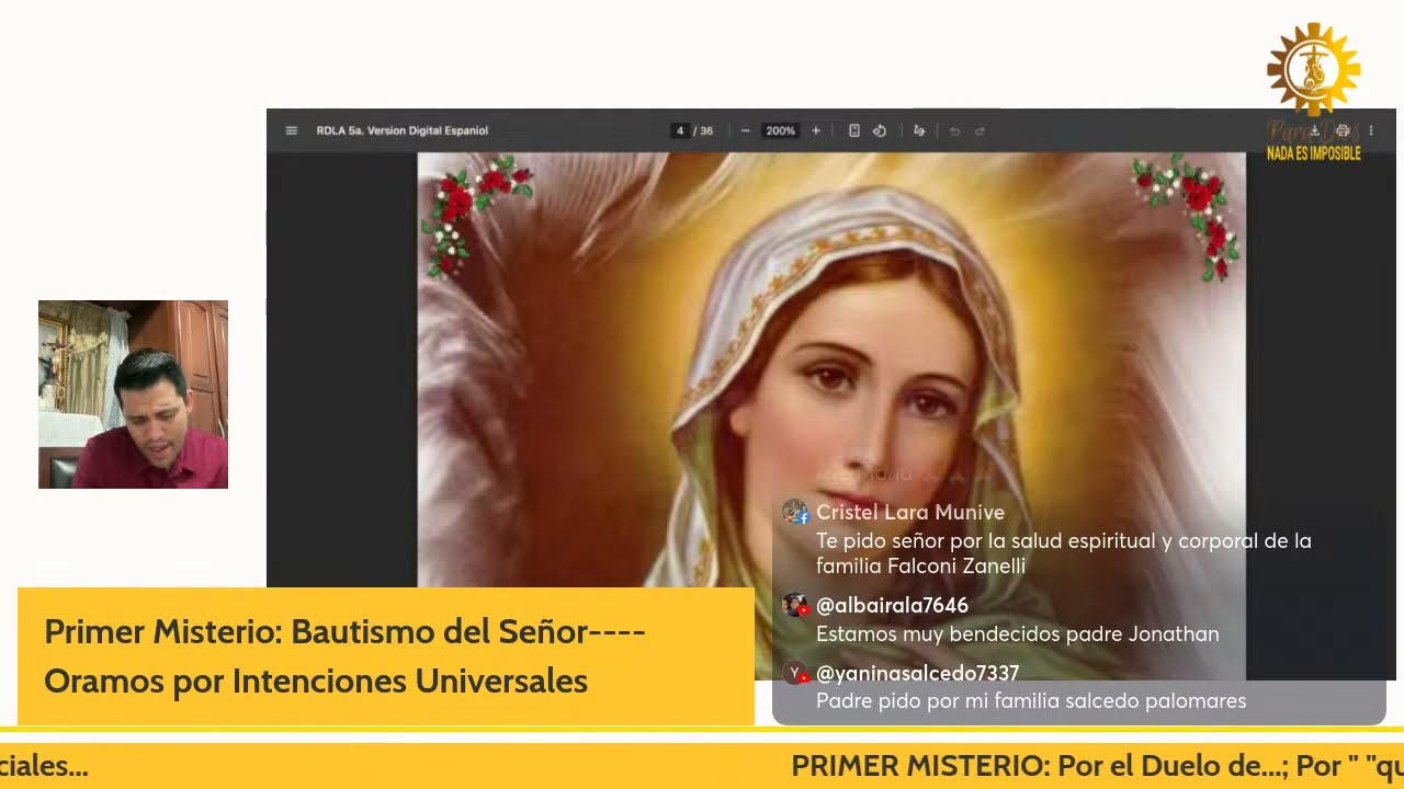 Rosario de la Aurora… JUEVES