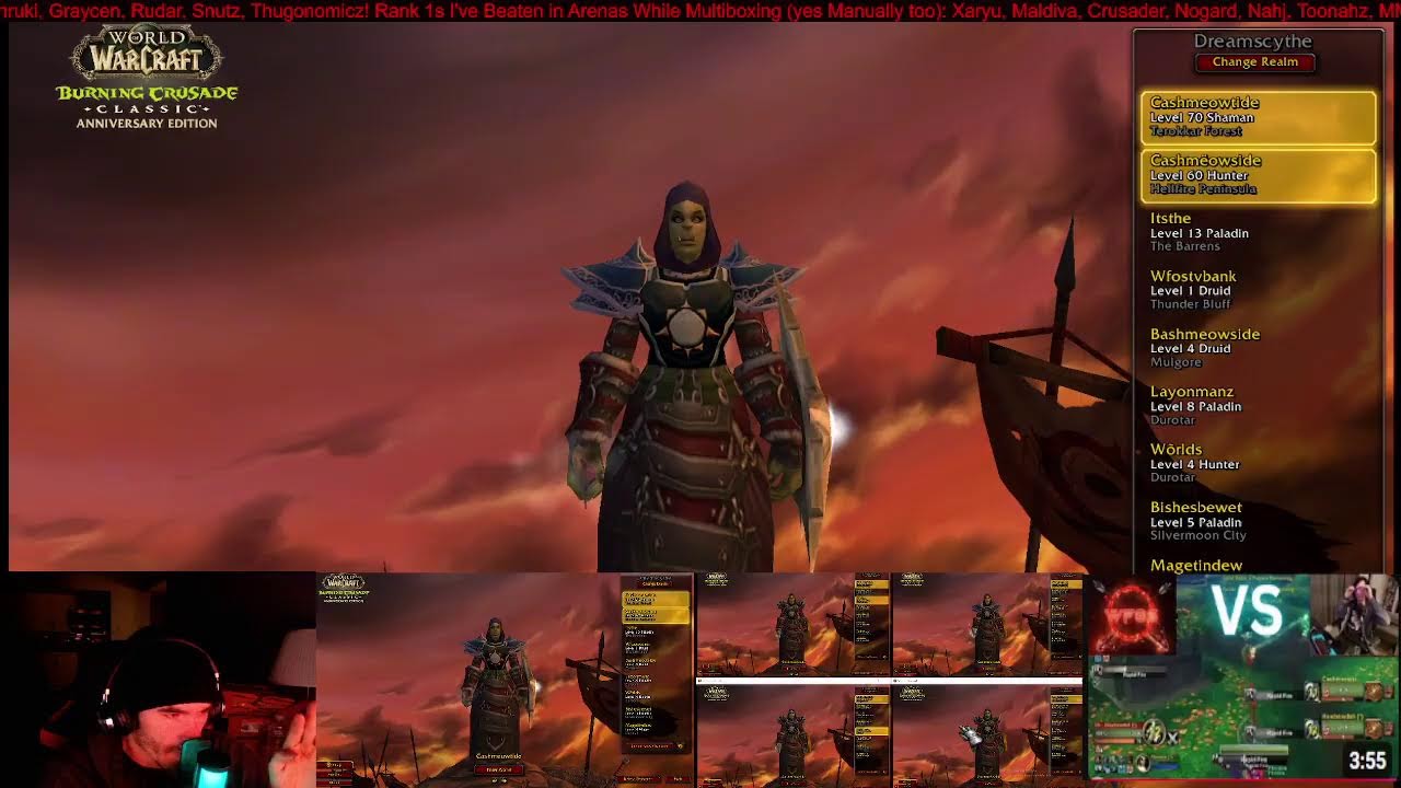 MANUALLY MULTIBOXING 5 ELEMENTAL SHAMANS (70) | TBC!