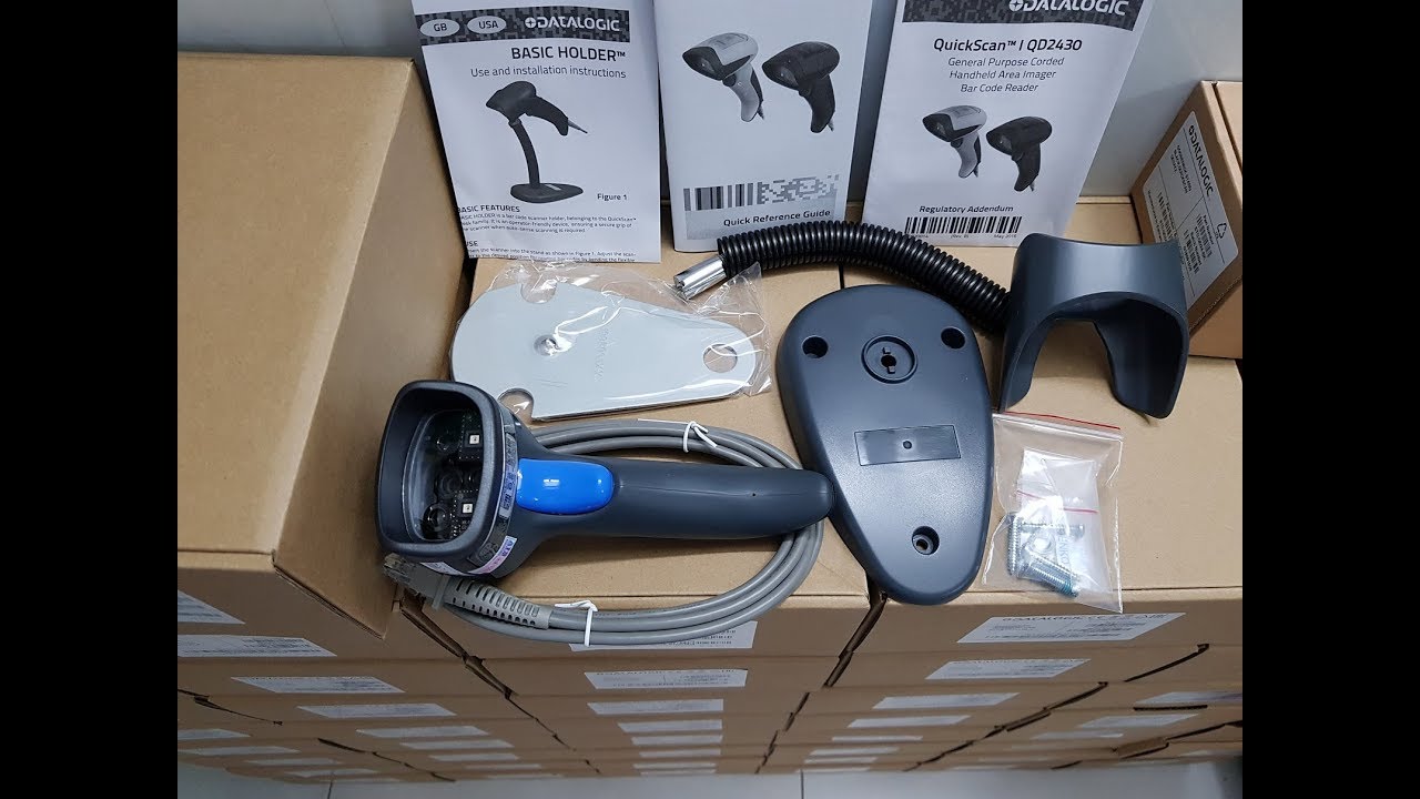 Datalogic quickscan QD2430 2D USB KIT STAND BLK | Open the box, check and use