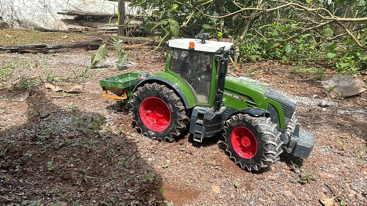 JOGANDO CALCÁRIO NA NOVA LAVOURA DA FAZENDA(deu ruim)