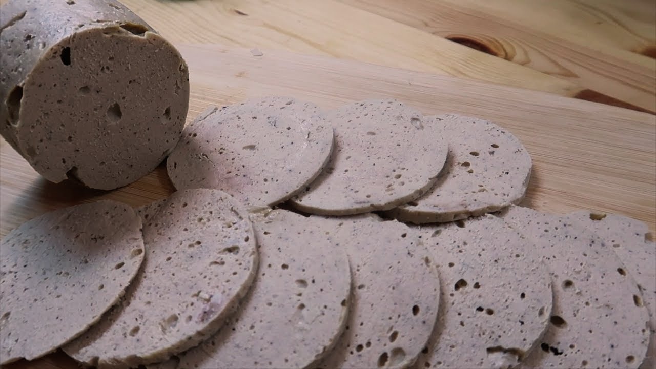 کالباس سالامی مرغ خانگی سالم لذیذ با مزه و شکل کالباسهای سوپرمارکت  Homemade Chicken Salami