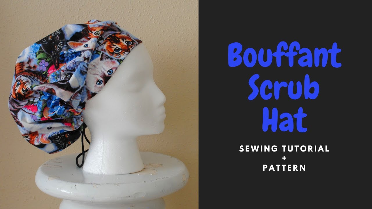 Bouffant Scrub Cap For Nurses Sewing Tutorial