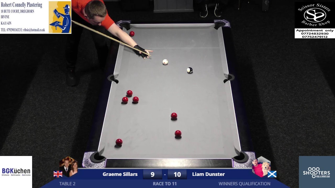 Ayrshire Open Winners Qualification (Table 2 Shooters) - Graeme Sillars v Liam Dunster