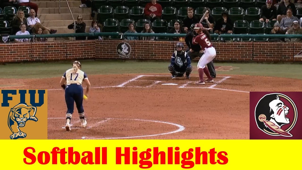 Florida International vs #11 Florida State Softball Game 2 Highlights, Feb 22 2024