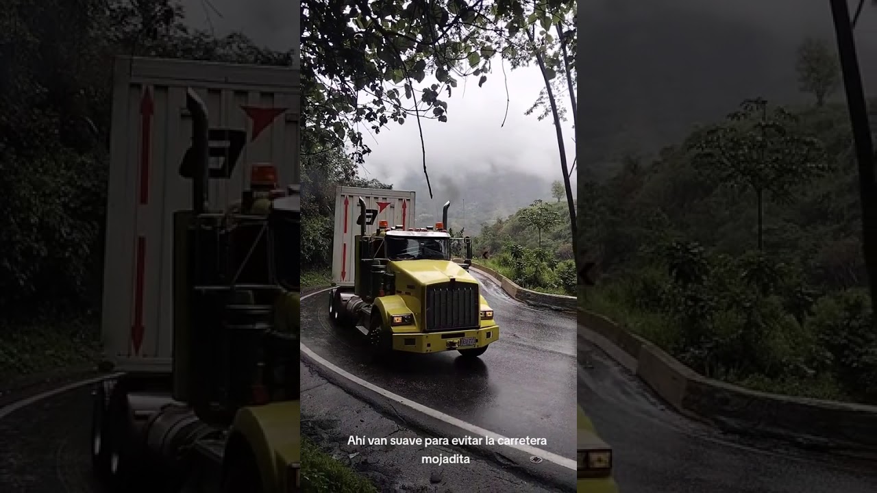#camioneroscolombia #tractomulas muleros camioneros carretera montaña curvas pólvora # # # # #