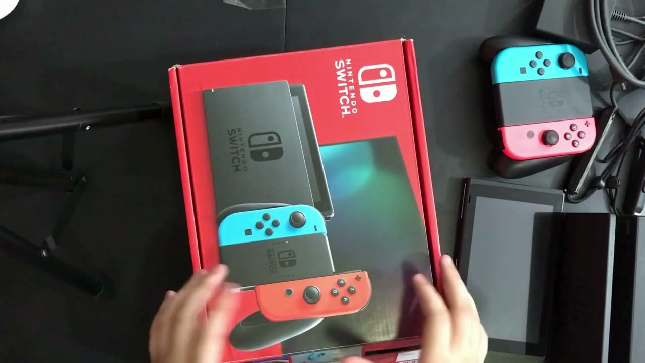 unboxing de una nintendo switch y cómo conectarla a la televisión