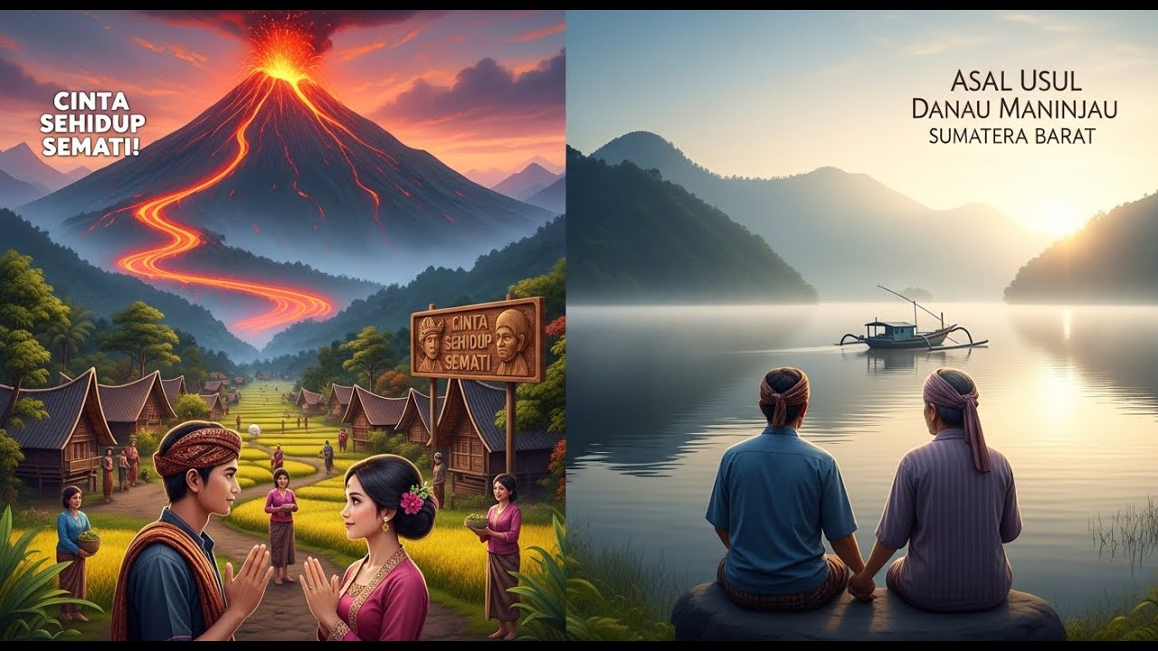 Cinta Sehidup Semati! Asal Usul Danau Maninjau yang Tragis | Sumatera Barat