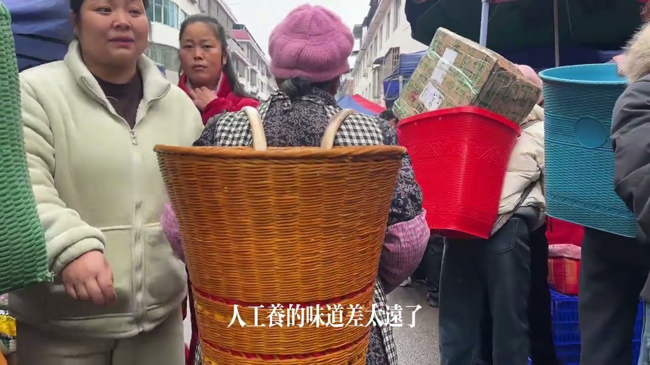 小鎮趕場，熱鬧異常。豬肉便宜得白菜價，水果滿地，物資太豐富了