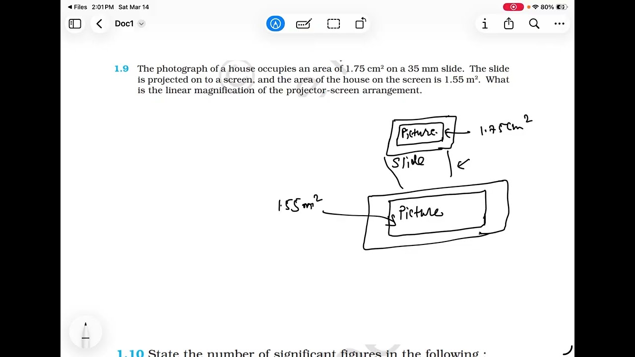 Numerical 1.9 Find the linear magnification #shorts #ncert #iitjee #neet