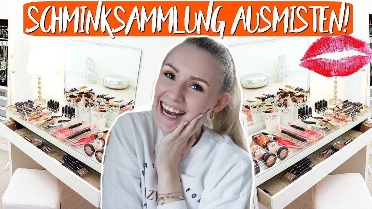 ENDLICH! 🙌  Meine SCHMINKSAMMLUNG ausmisten! 💄 Tipps zur Aufbewahrung & zur Ordnung!