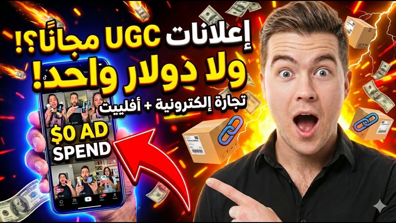 ازاي تعمل إعلانات UGC مجانية 100% بالذكاء الاصطناعي؟! بيع من غير ما تدفع ولا جنيه#إعلانات_UGC_مجانية