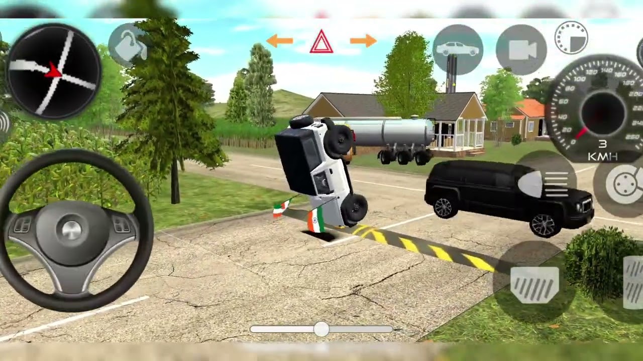 Modified Mahindra Thar 😈 Indian Green Thar Gameplay in Gadi Wala Game!