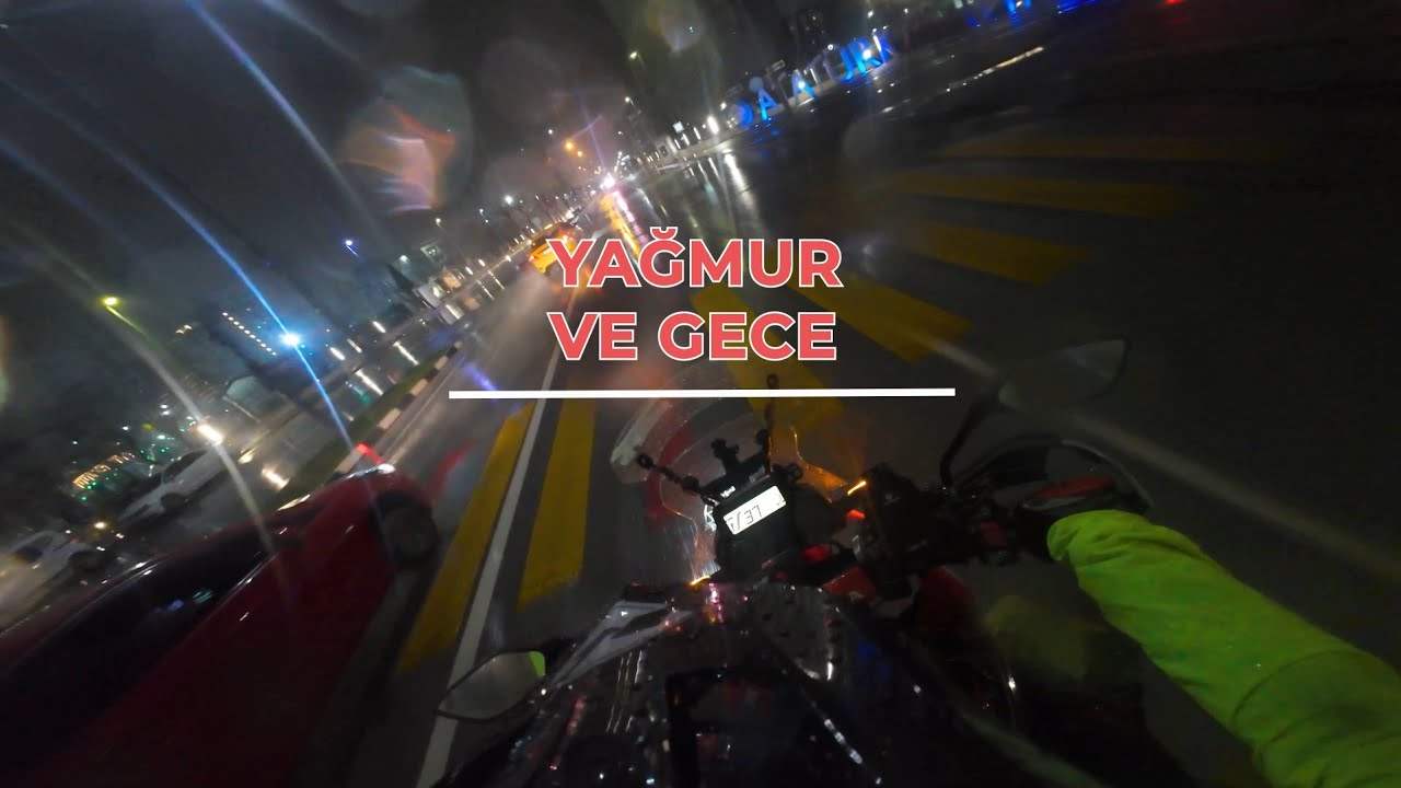 ⛈️ 🧭 Yağmur ve Gece | Honda CRF 250 Rally (4K Video)