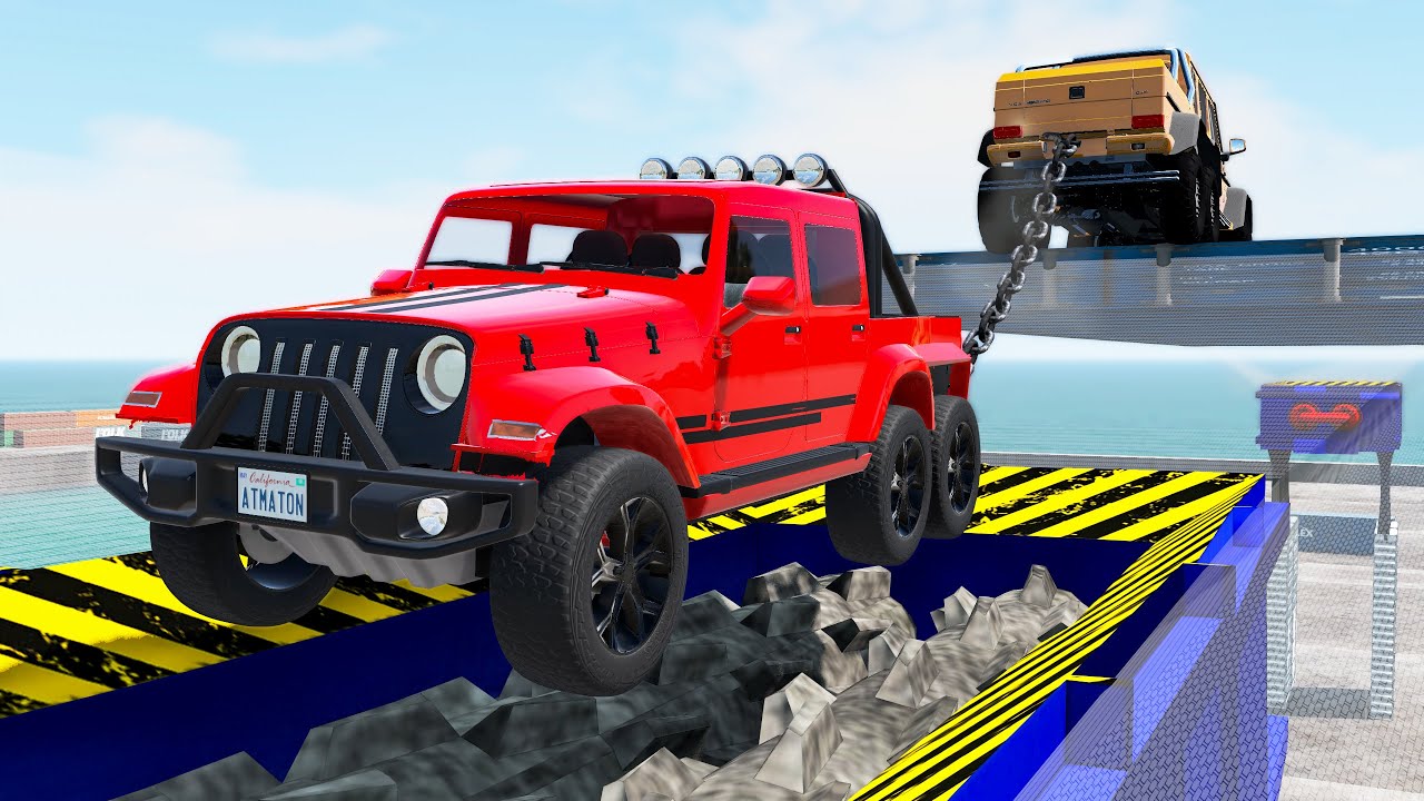Tug of War vs Car Shredder crashes #4 - Beamng drive