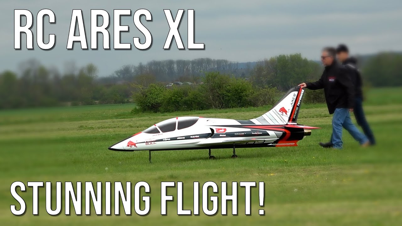 Wow! Stunning Flight!Big RC Jet Ares XL Turbine With Vector Thrust Shows Thrilling Flight Manoeuvres